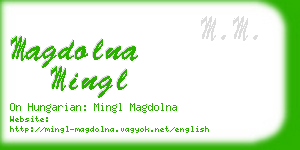 magdolna mingl business card